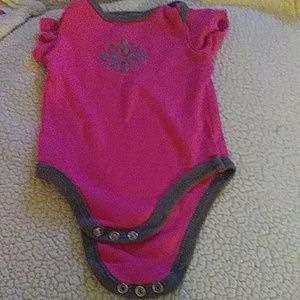 One piece shirt, white sweater, pink one piece,